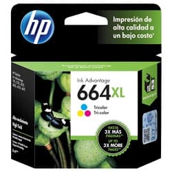 Acessório · Hp Cartucho 664XL Color F6V30AL