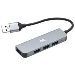 Mtek Hub Usb Mtek Hb Portas Cinza