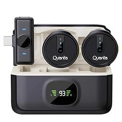 Quanta Microfone Quanta QTMDM30 Wireless Usb Preto
