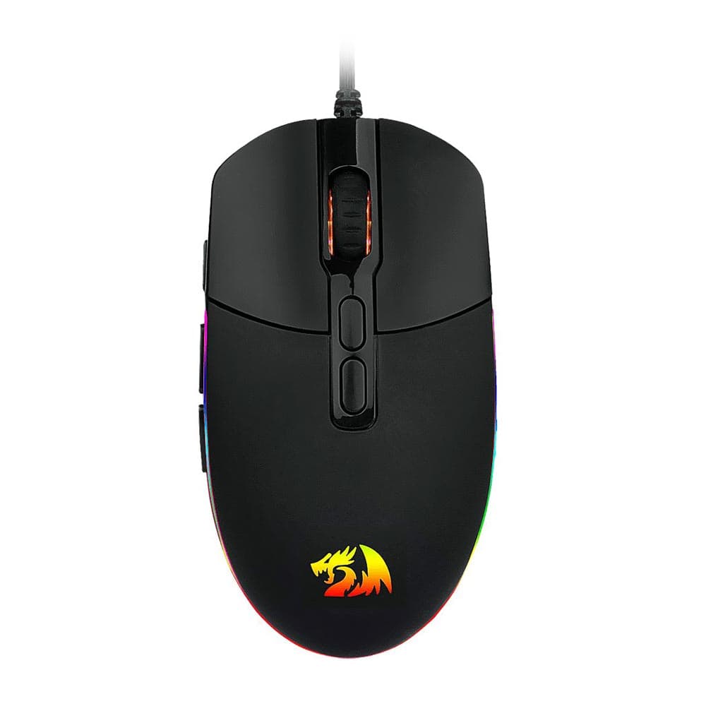 Redragon Mouse Gamer USB Redragon Invader M719 10.000 DPI RGB - Preto