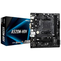 ASRock Placa Mãe Asrock A520M-HDV DDR4 Socket AM4 Chipset AMD A520 Micro ATX