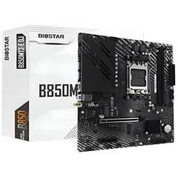 AMD Placa Mãe Biostar B850MT2-E DJ DDR5 Socket AMD AM5 Chipset B850 Micro ATX