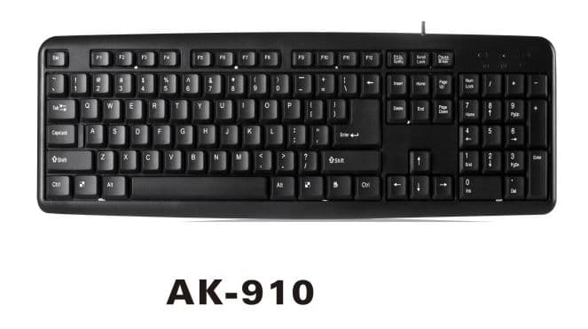 Satellite Teclado Satellite AK-910 USB Espanhol - Preto
