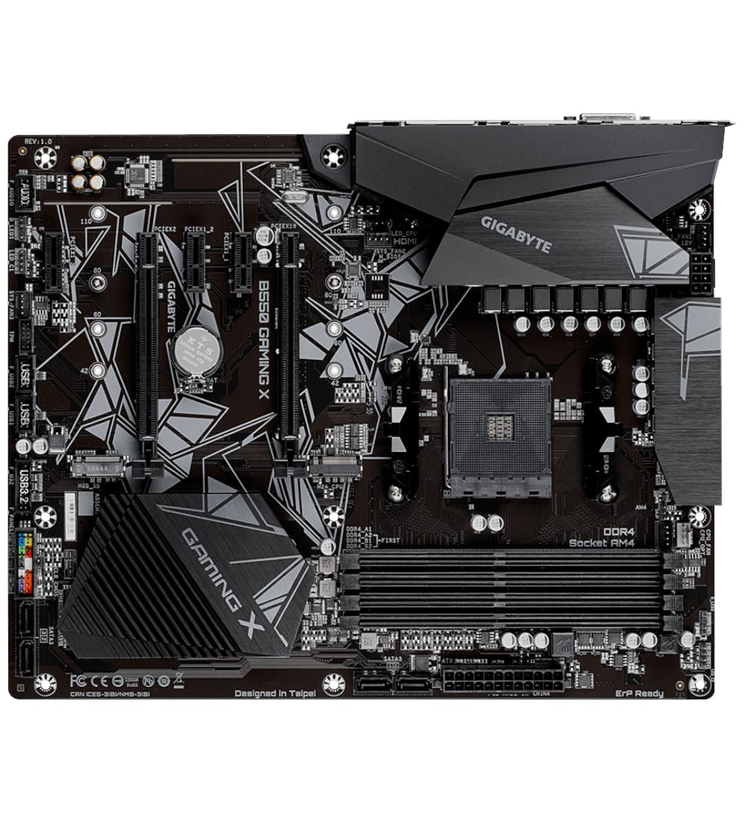 Acessório · Gigabyte Mb Gigabyte B550 WIFI6 DDR4 Dp Hdmi Usb Bluetooh