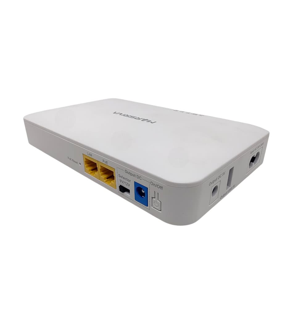 Acessório · Marsriva Nobreak Ups Smart Mini Dc KP2 18W Dc 1USB 1POE Marsriva