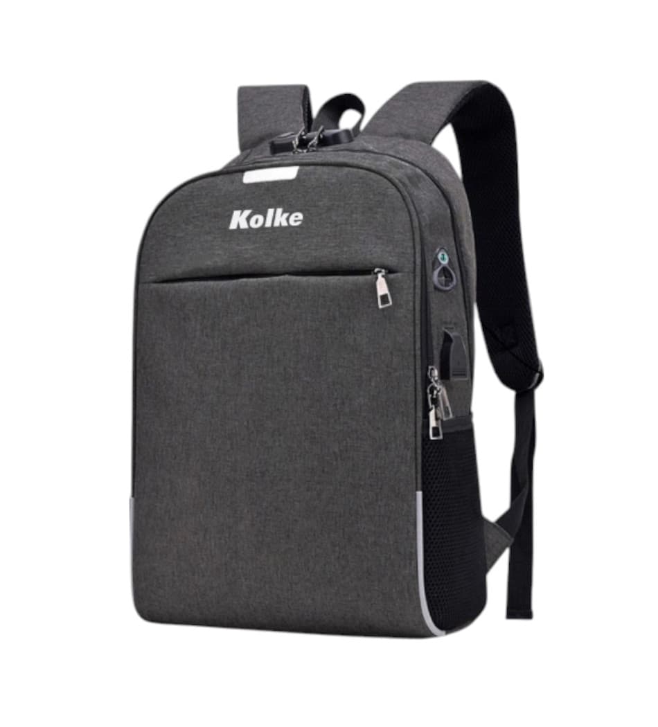 Kolke Mochila Kolke Kvm Anti Furto Usb Cinza