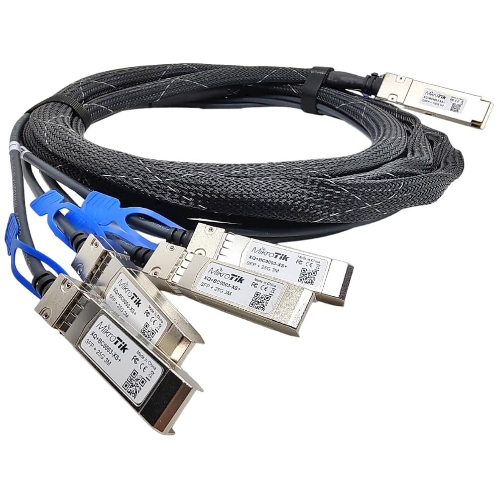 Mikrotik Qsfp Xq BC0003 Xs Cabo Divisor 3M QSFP28