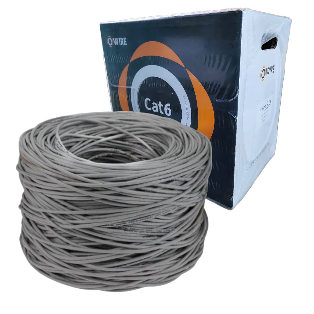 Iuron Cabo Iuron CAT6 Utp 4P 24AWG Cobre 305M Cinza