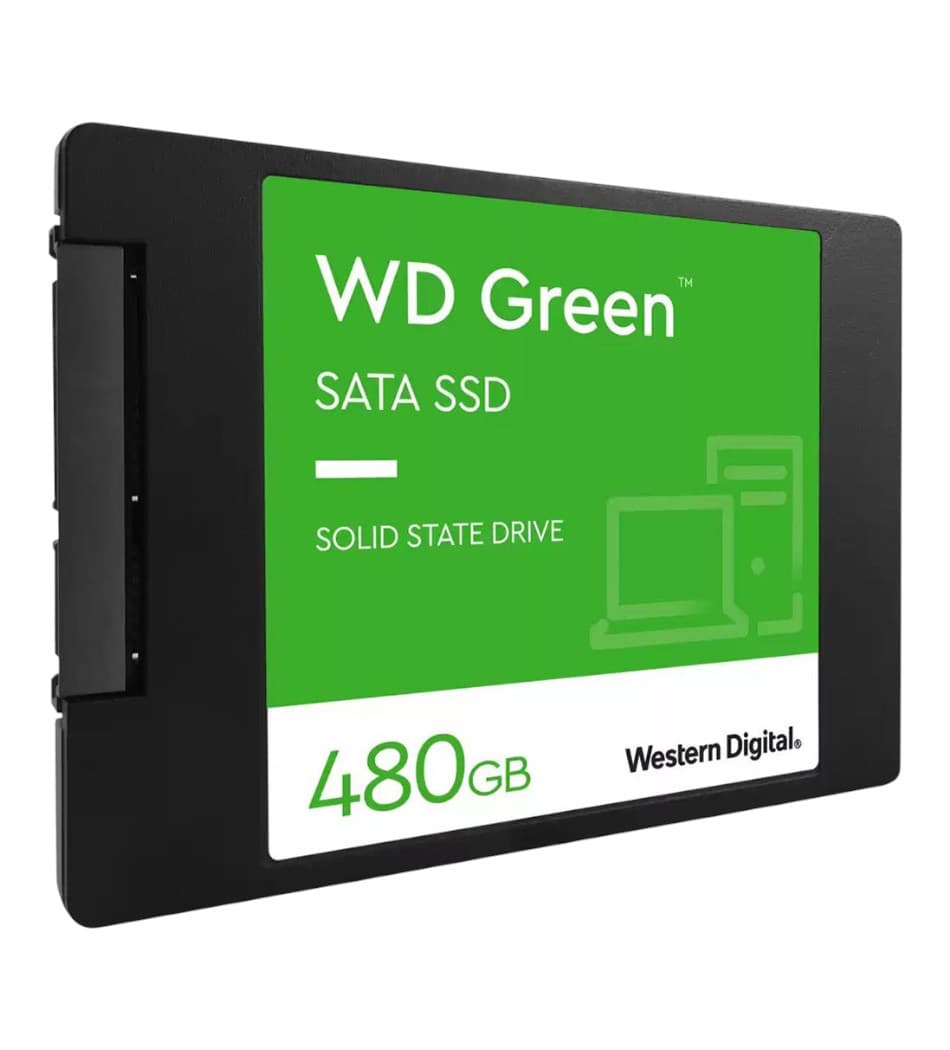 Acessório · Western Digital SSD Interno Western Digital SATA 480 GB Green - WDS480G3G0A