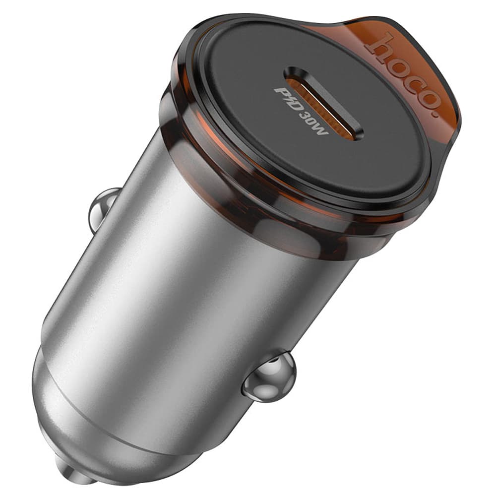 Cargador Vehicular Hoco NZ16 USB-C - Gray