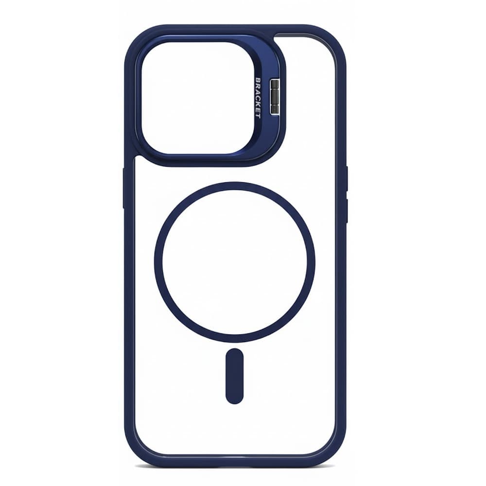Funda Metal Stand Para Iphone 16 Pro - Blue