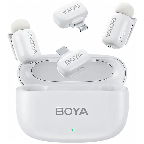 Boya Microfone Boya Mini Lightning Usb Branco