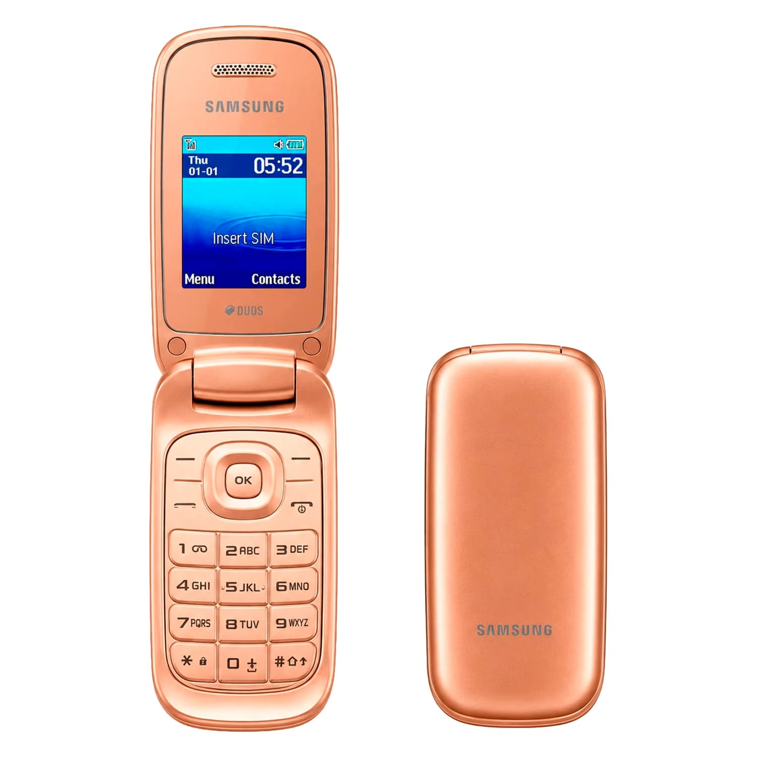 Samsung Flip Gt E1272 Dourado