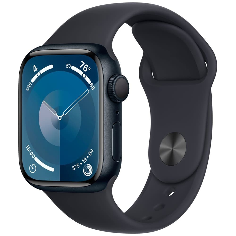 Apple Watch S9 Gps Double Tap Fingertip Pulseira Sport Band Aluminium Case Midnight
