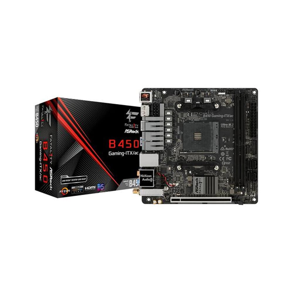 Asrock Placa Mae Asrock B450 Itx Ac Soquete AM4 Amd 2X DDR4