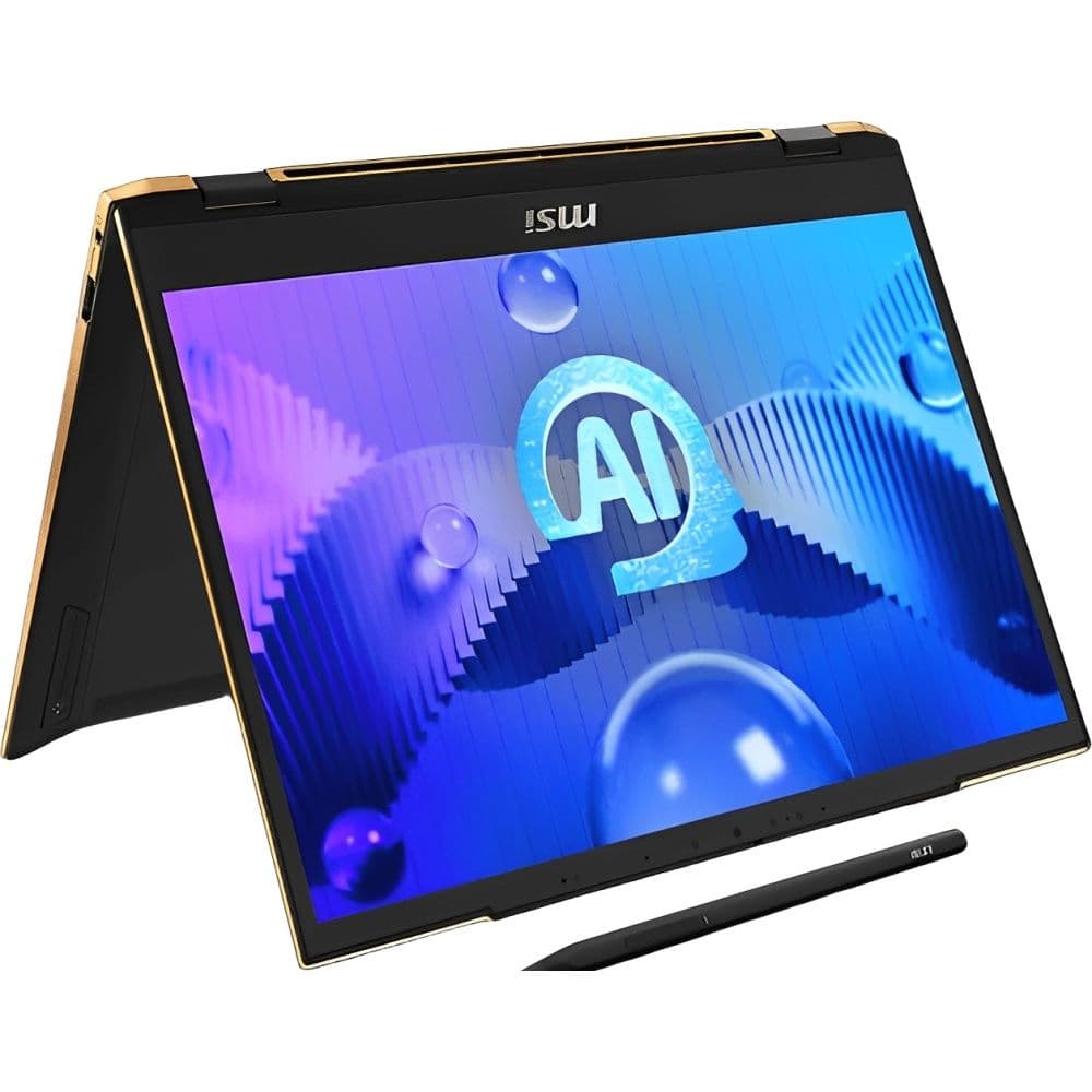Msi Summit Ai A1MTG 001US Touchscreen Intel Ultra 155H Nvme Windows Msi Pen Incluso 1024GB Preto