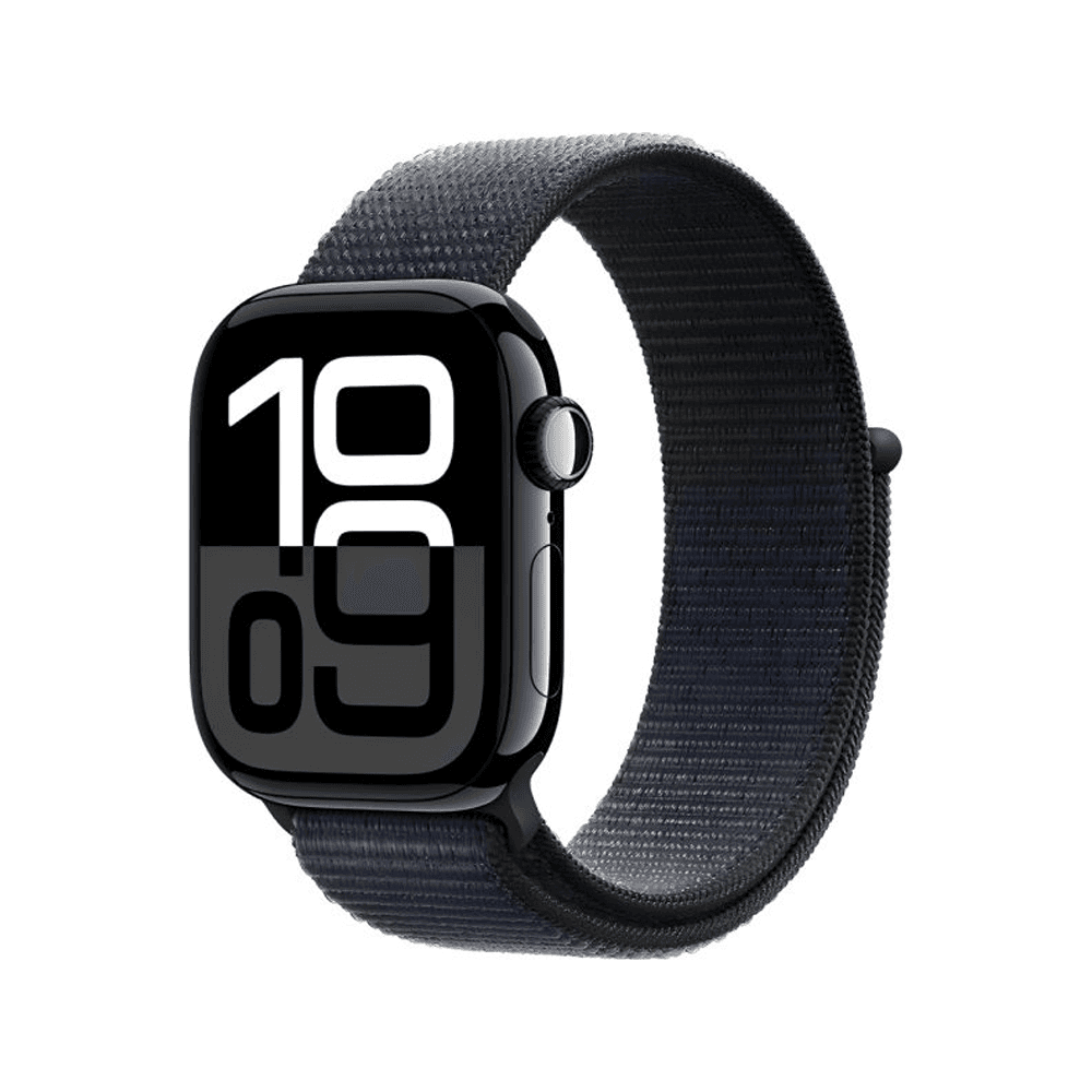 Apple Watch S10 MWWG3AM Jet Alum Sport Loop Preto