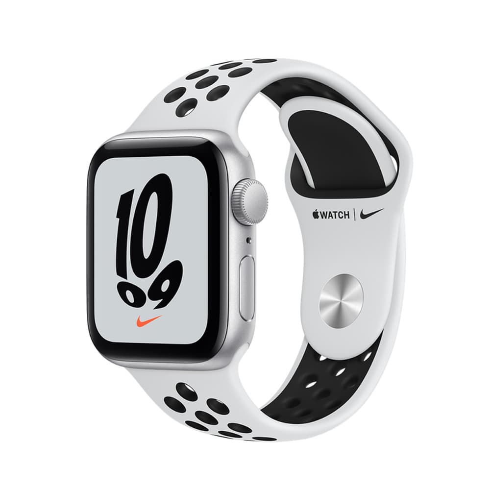 Apple Watch Nike Se Mm MKT63BE Gps Cellular Pure Platinum Band Preto
