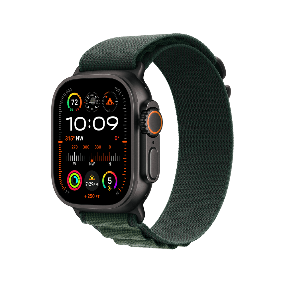 Apple Watch Ultra Caixa Pulseira Alpine Loop Dark Tamanho Preto