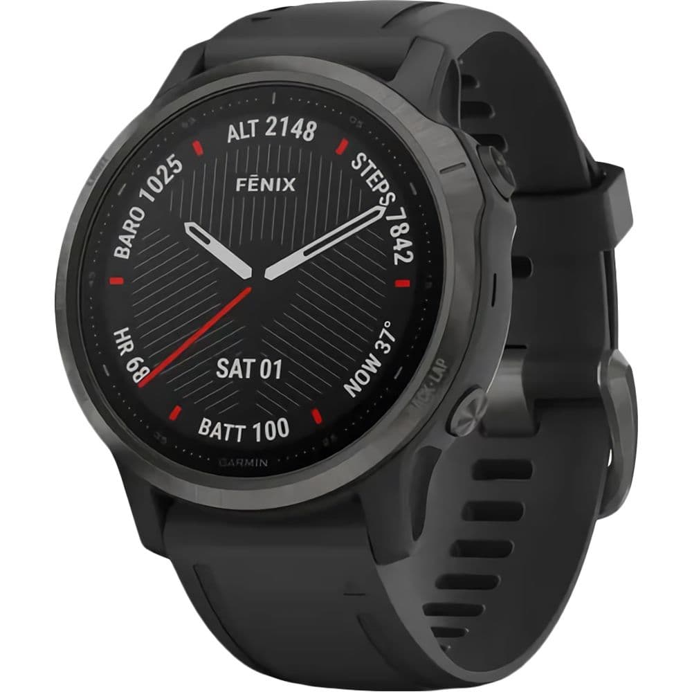 Sapphire Smartwatch Garmin Fenix 6S Sapphire Atm Wi Fi Carbon 32GB Cinza