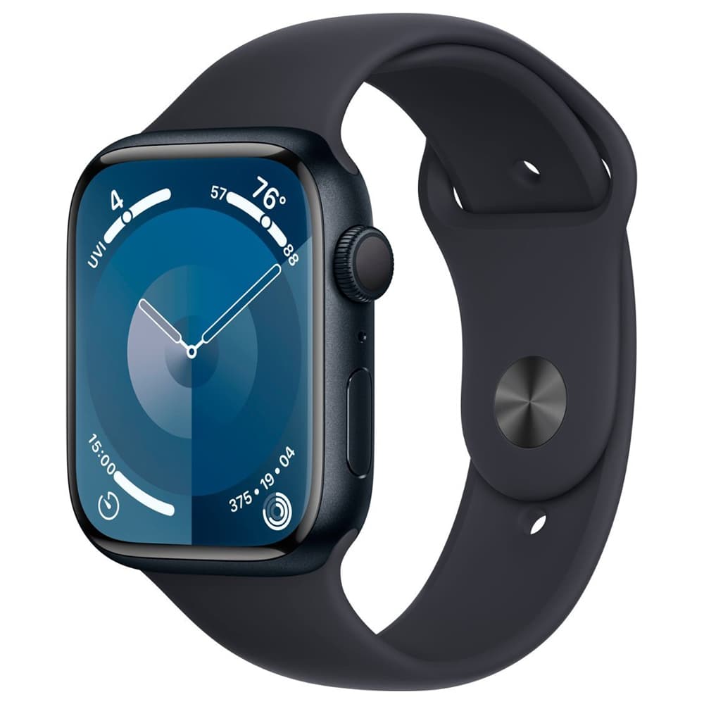Apple Watch S9 Gps Double Tap Fingertip Pulseira Sport Band Aluminium Case Midnight