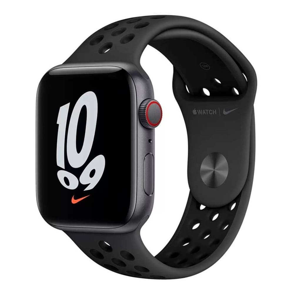 Apple Watch Se Nike MKQU3LZ Pulseira Sport Band Gps Cellular Aluminium Case Space Preto