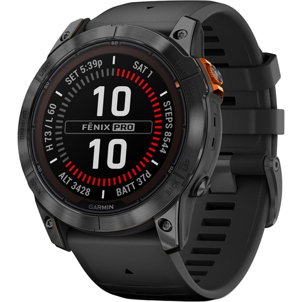 Sapphire Smartwatch Garmin Fenix 7X Pro Sapphire Solar Atm Wi Fi 32GB Preto