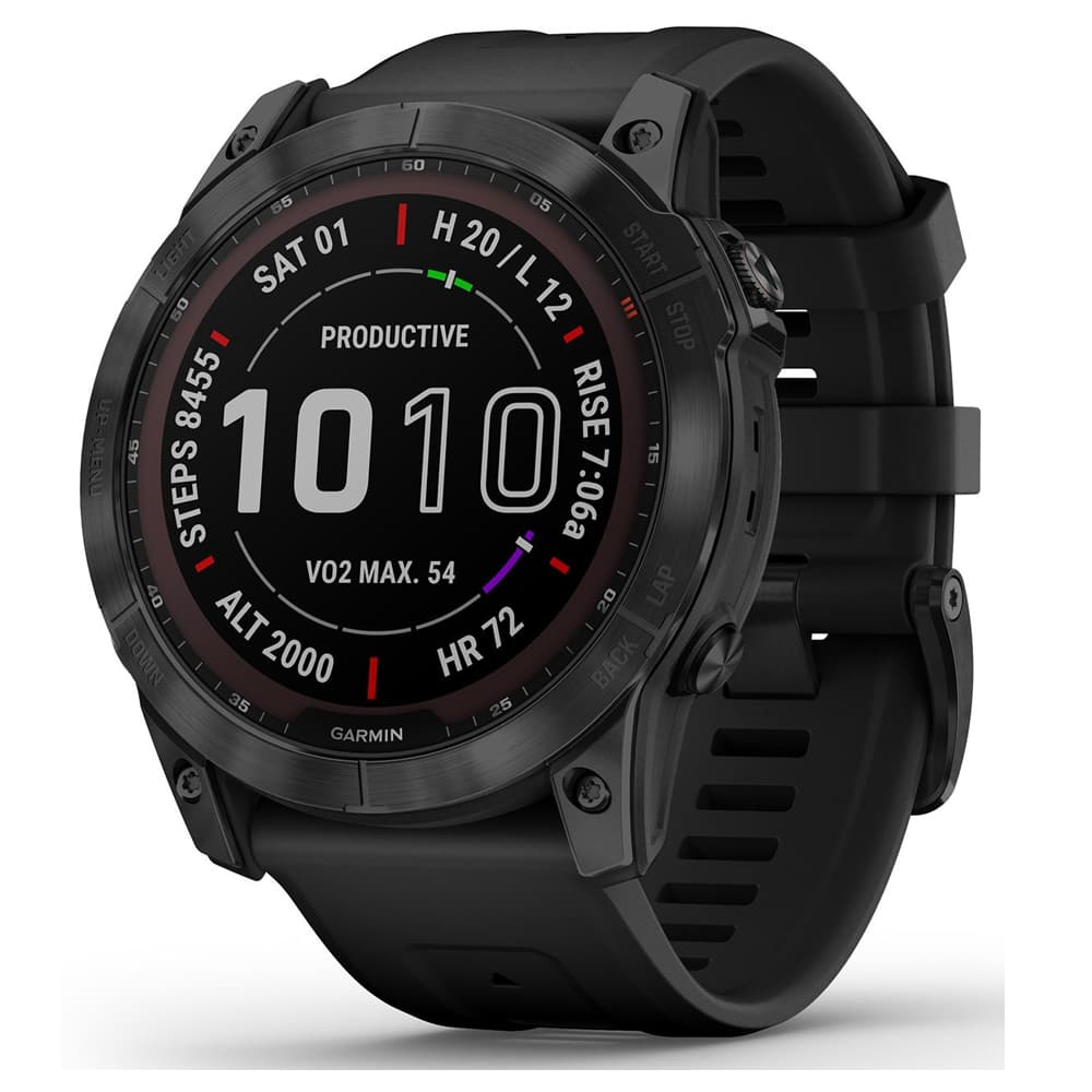 Sapphire Smartwatch Garmin Fenix 7X Solar Sapphire Wi Fi 10ATM Preto