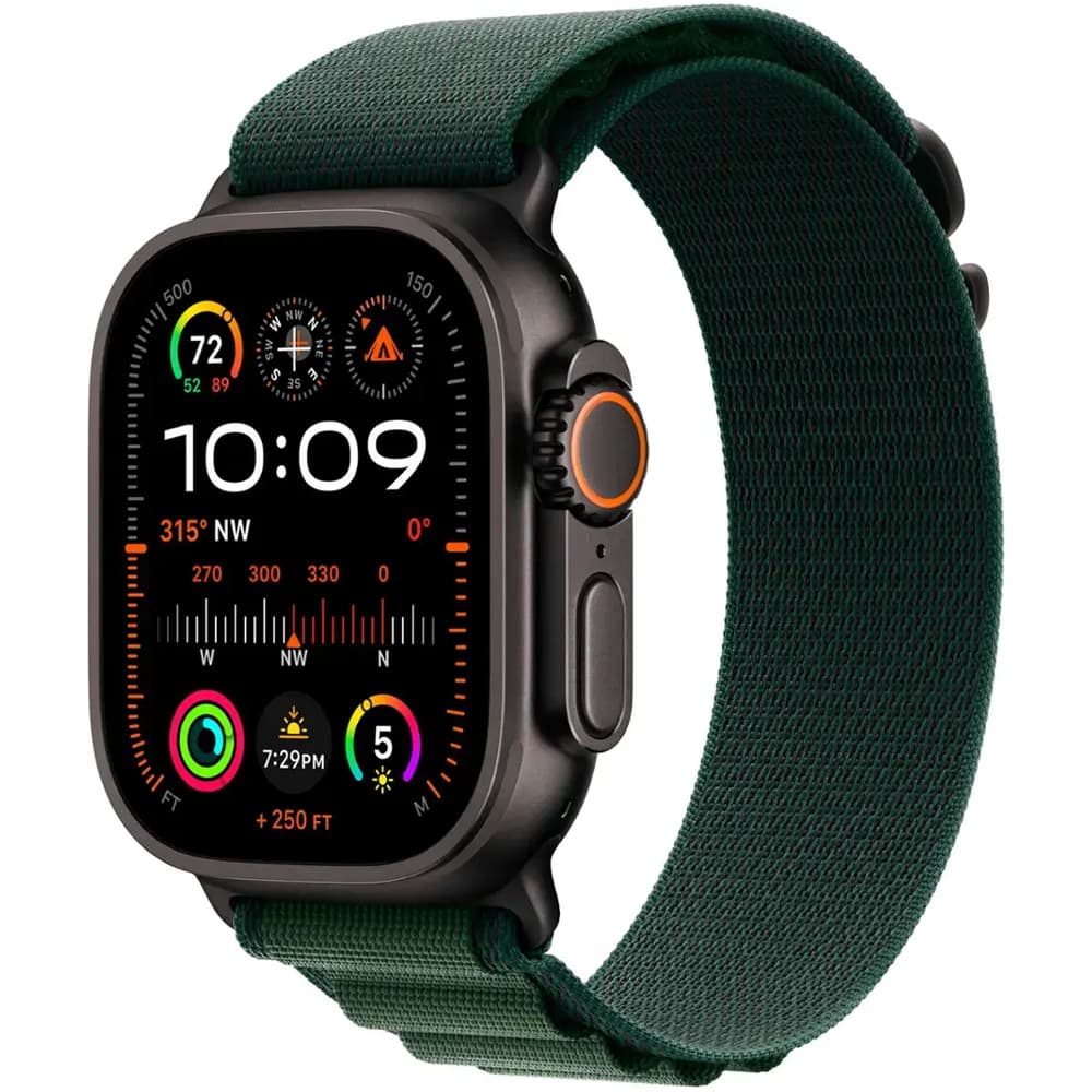 Apple Watch Ultra Double Tap Gesture Sirena 86DB Pulseira Alpine Loop Dark Case Preto