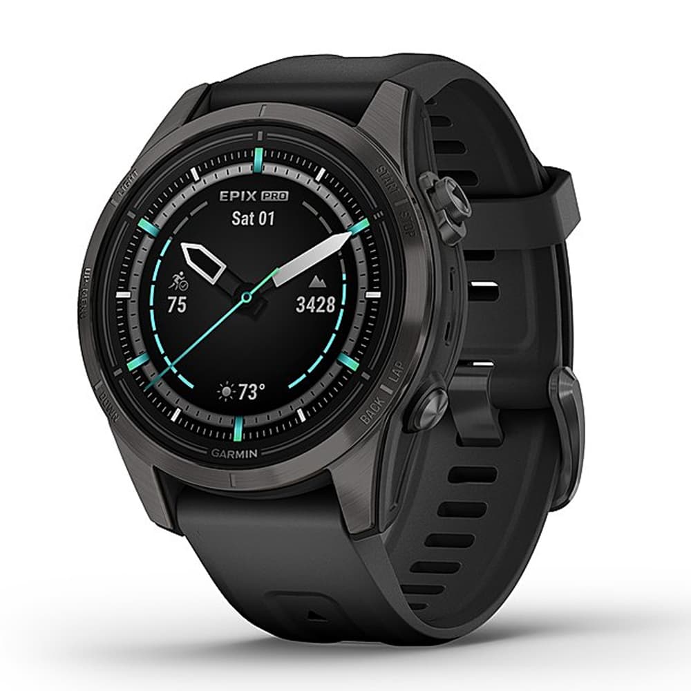 Sapphire Smartwatch Garmin Epix Pro Gen Sapphire Amoled Atm Wi Fi Carbon 32GB Cinza