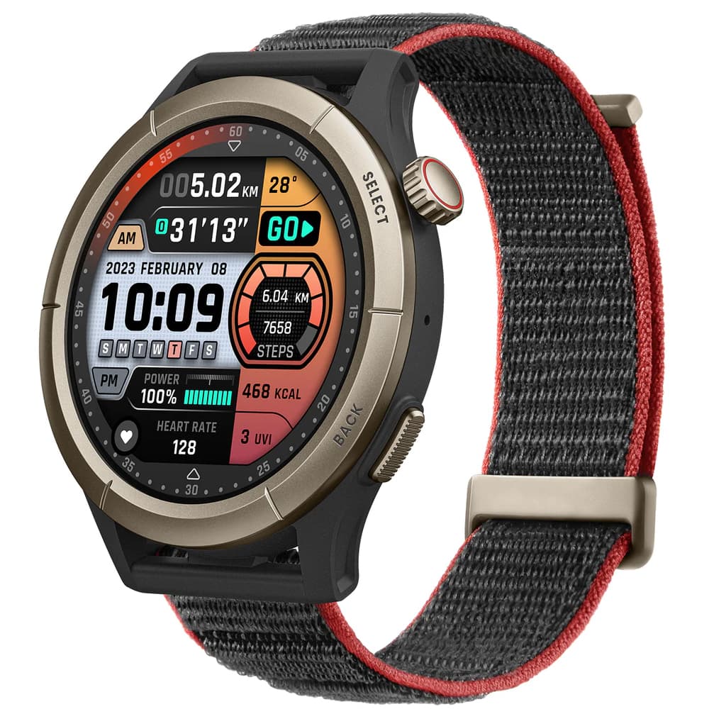 Amazfit Smartwatch Amazfit Cheetah Pro Amoled Bisel Atm Wi Fi Run Track Preto