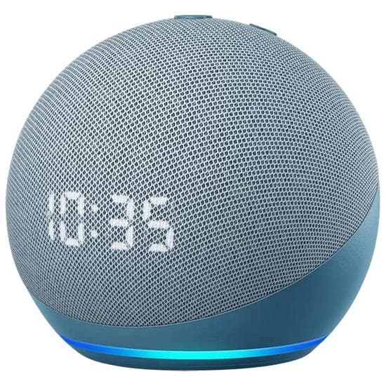 Amazon Speaker Amazon Echo Dot 4TH Generation Relogio Alexa Wi Fi Band Twilight Azul