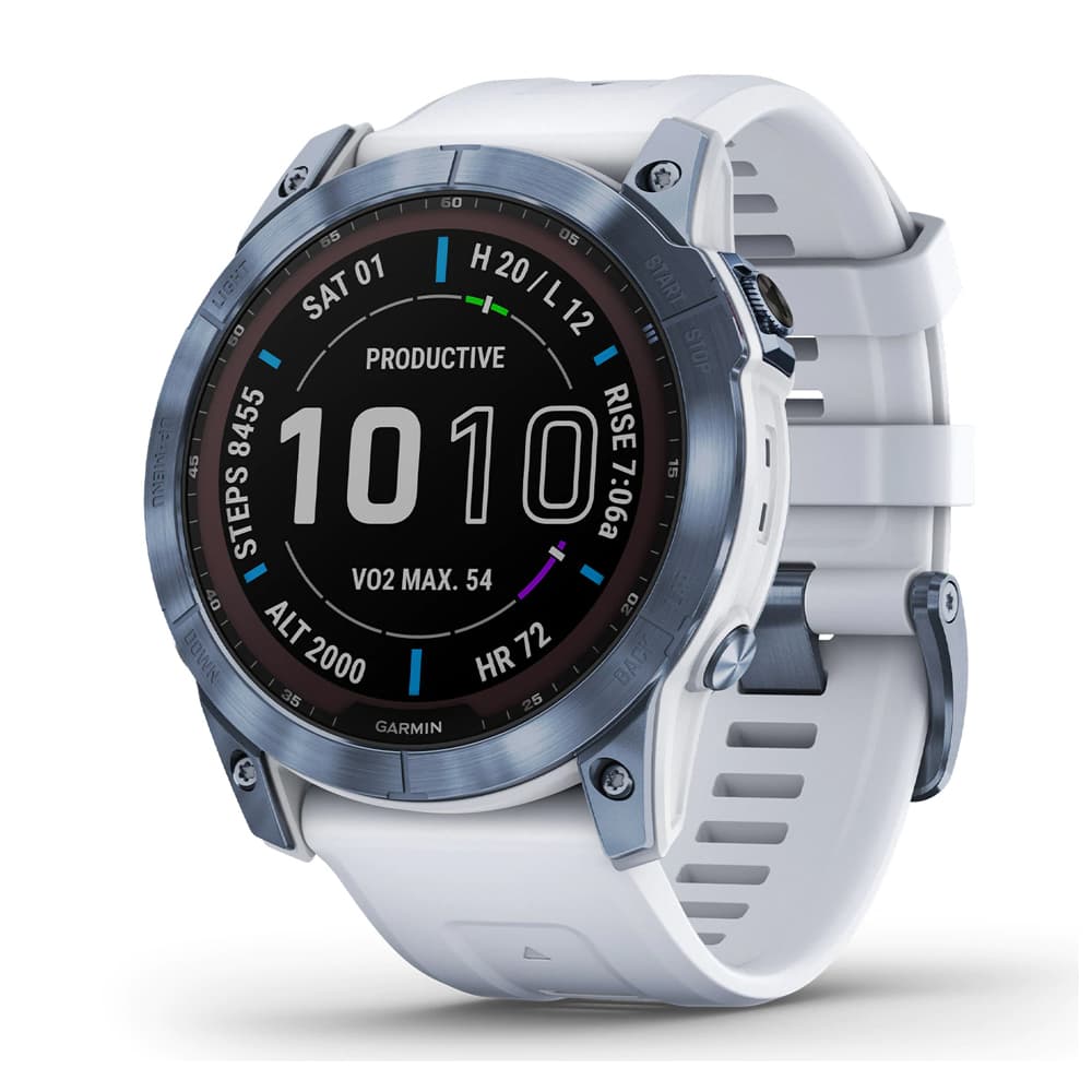 Sapphire Smartwatch Garmin Fenix 7X Solar Sapphire Wi Fi 10ATM Mineral Azul