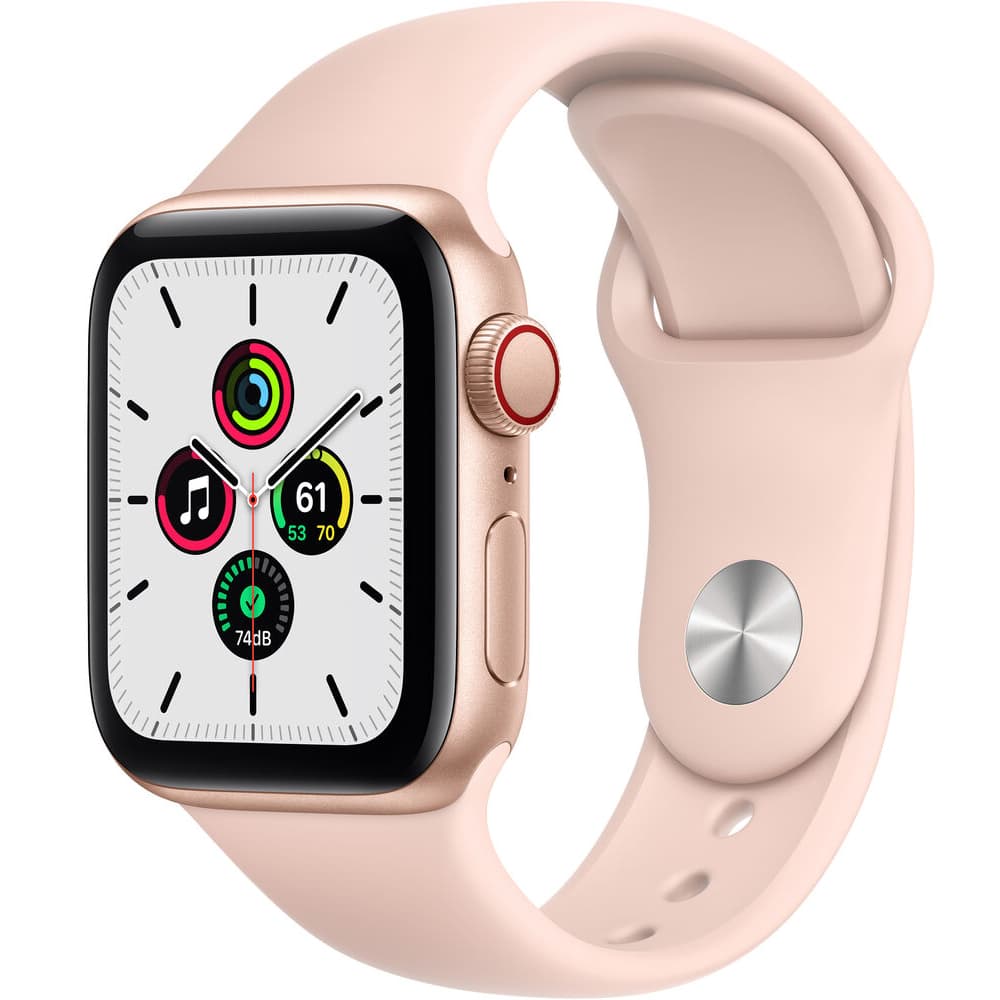 Apple Watch Se MYEA2LL Gps Cellular Aluminum Case Sand Sport Band Dourado