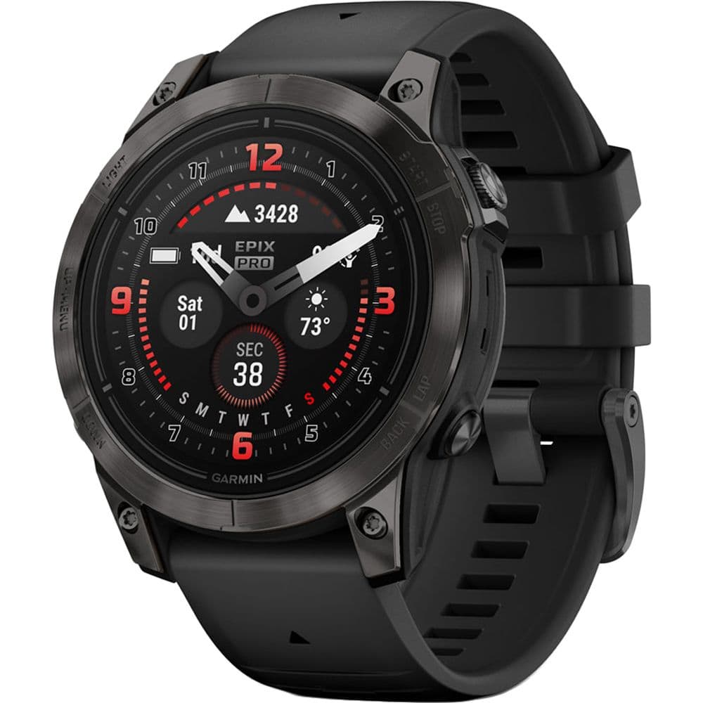 Sapphire Smartwatch Garmin Epix Pro Gen Sapphire Amoled Atm Wi Fi Carbon 32GB Cinza