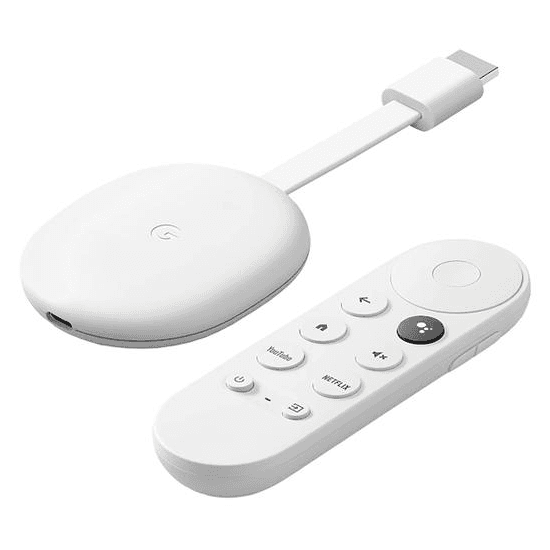 Google Adaptador Multimidia Google Chromecast Google Tv 4K GA01919 Branco
