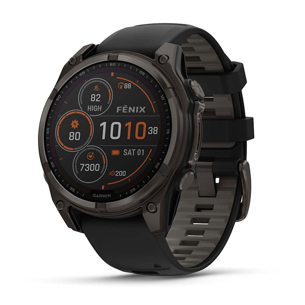 Sapphire Smartwatch Garmin Fenix Solar Sapphire Power Sapphire Atm Wi Fi 32GB Cinza