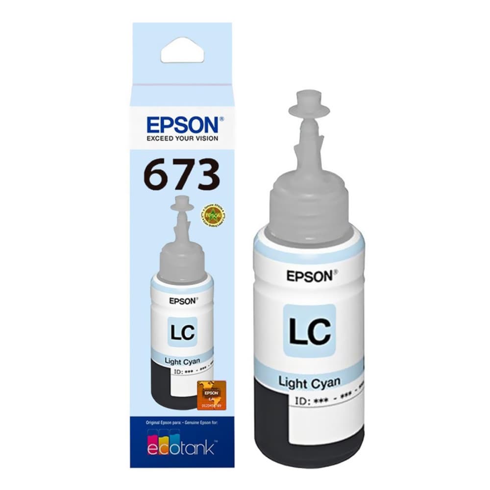 Epson Frasco Tinta Epson T673520 L850 L1800 Ciano Claro