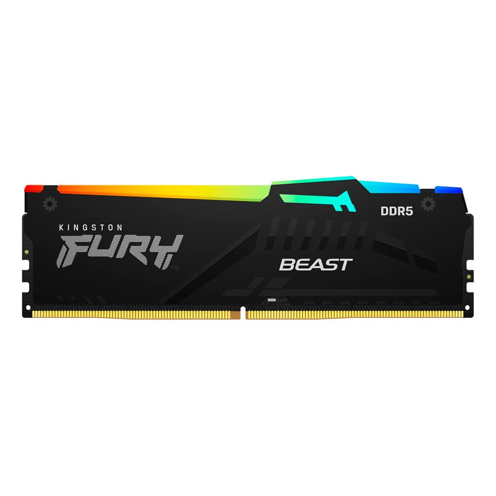 Kingston DDR5 5200MHZ Rgb Fury Beast 16GB Preto