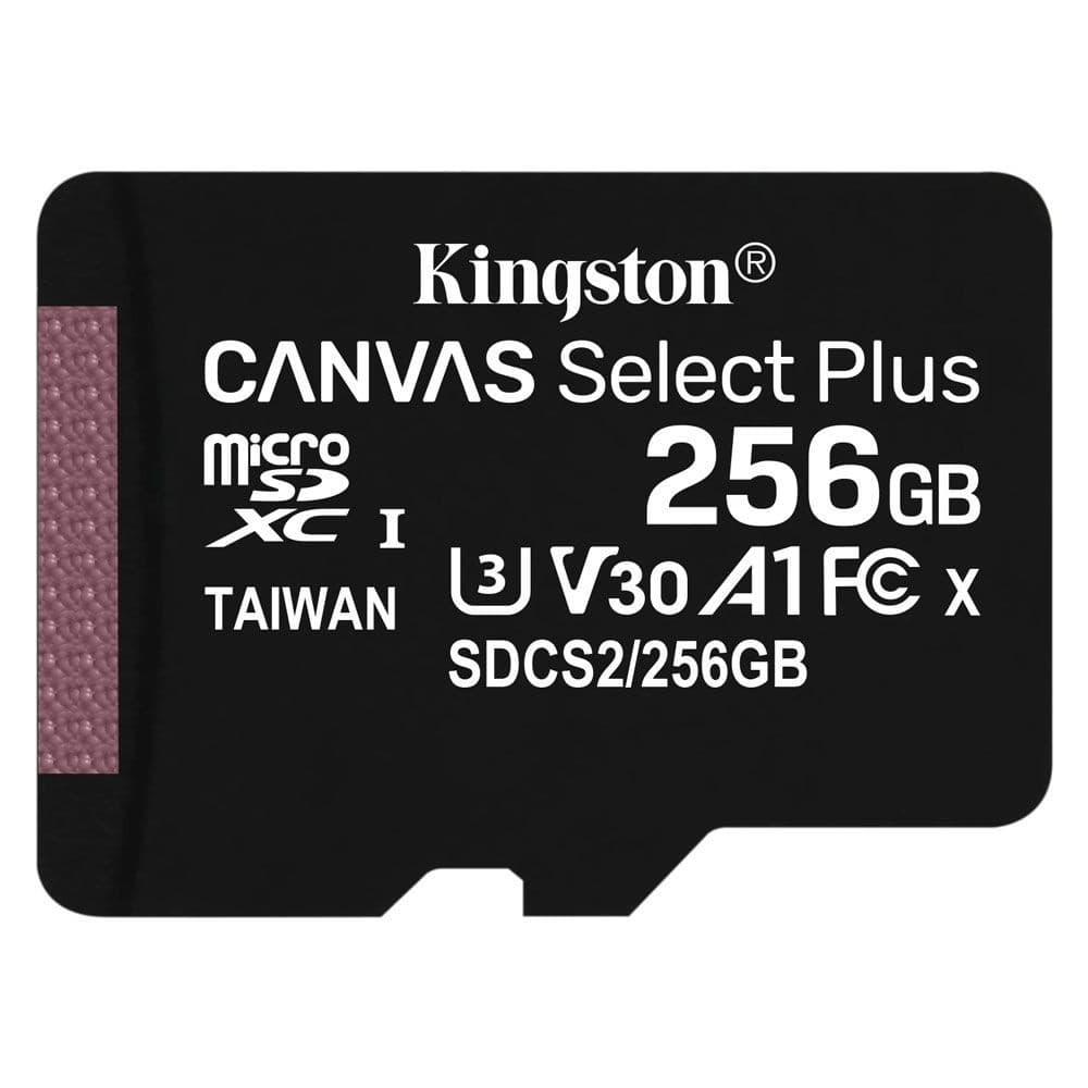 Kingston Cartão de Memória Micro SD Kingston Canvas Select Plus Micro SDXC 256GB 100 MB/s - SDCS2/256GB