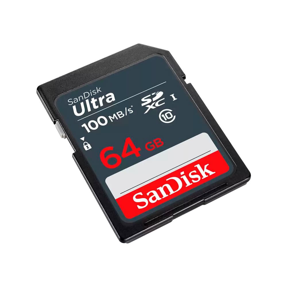 SanDisk Cartão de Memória SanDisk Ultra SDXC 64GB 100MB/s Classe 10 - SDSDUNR-064G-GN3IN