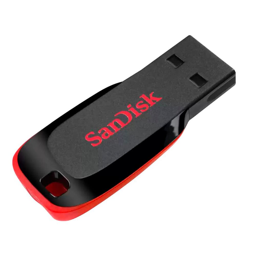 SanDisk Pendrive de 8GB SanDisk Cruzer Blade SDCZ50-008G-B35 USB 2.0 - Preto Vermelho