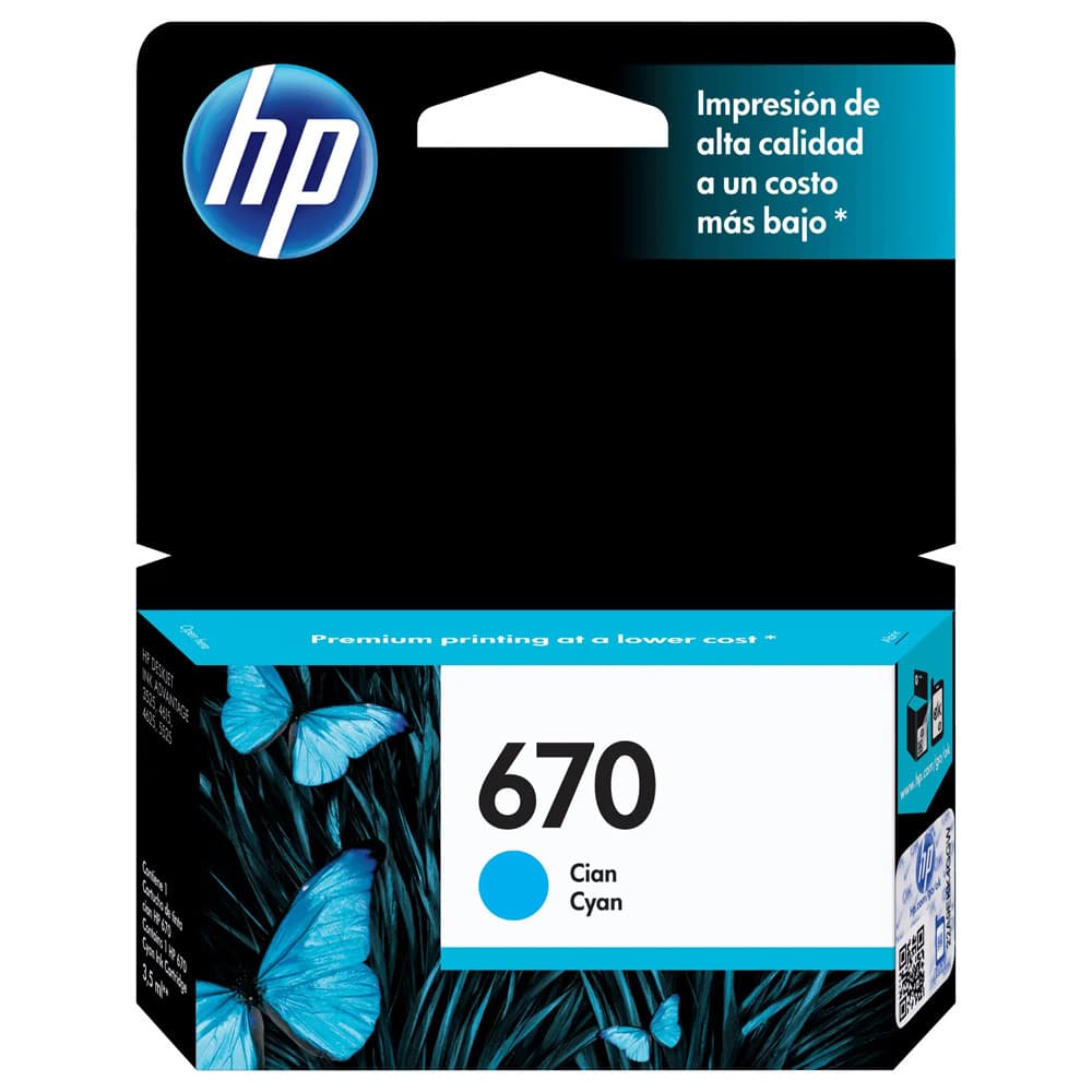 Acessório · Hp Cartucho Cyan CZ114AL
