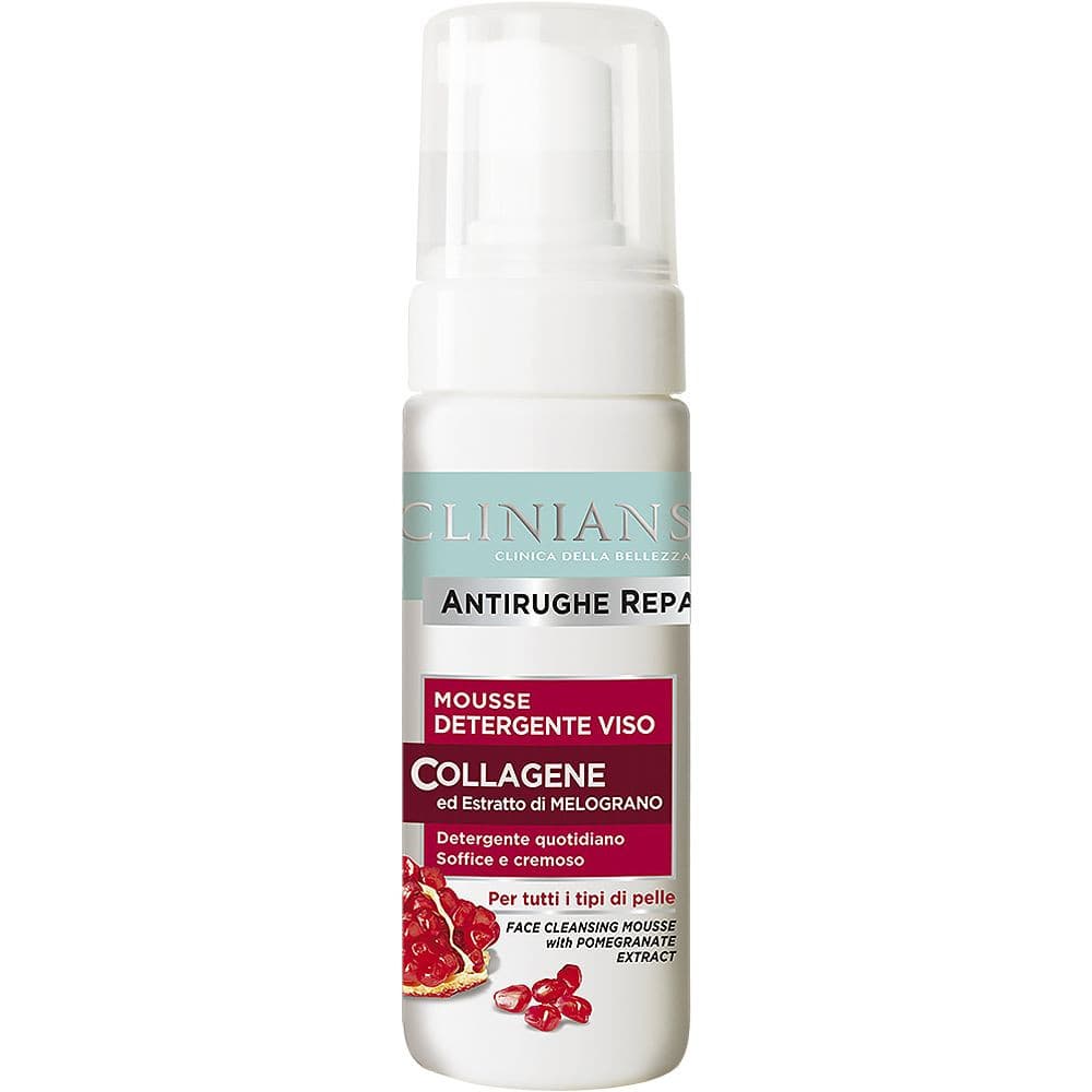 Clinians Mousse Limpiador Facial Anti Rugas Colageno