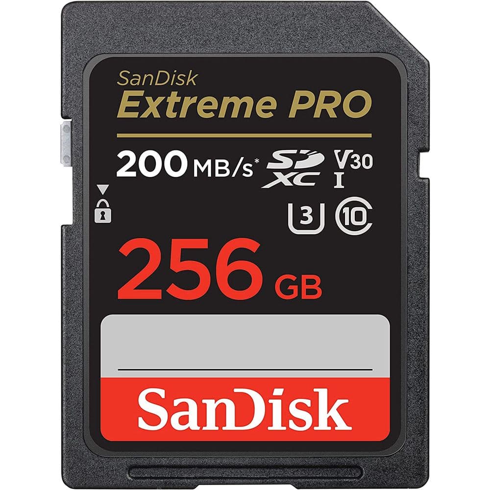 SanDisk Cartão de Memória SD Sandisk Extreme Pro 256GB 200MBs - SDSDXXD-256G-GN4IN