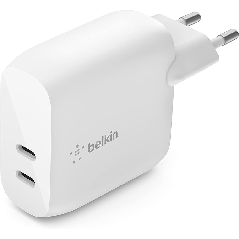 Belkin Carregador Duplo Parede Belkin WCB006VFWH 20W Usb Pd 40W Brasil Branco