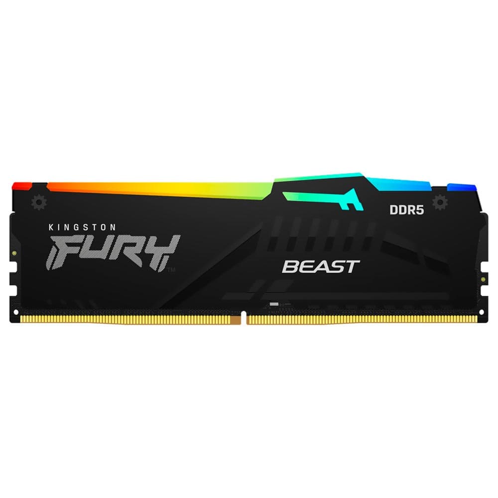 Kingston DDR5 6400MHZ Rgb Fury Beast 16GB Preto