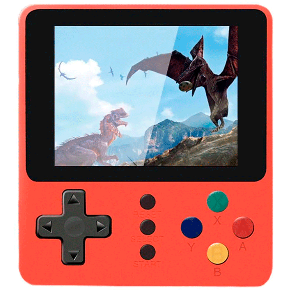 Console Portátil Game Boy Game Box K5 Plus + Controle 500 Jogos Tela 3.0 - Vermelho - Roma Shopping - Seu Destino para Compras no Paraguai