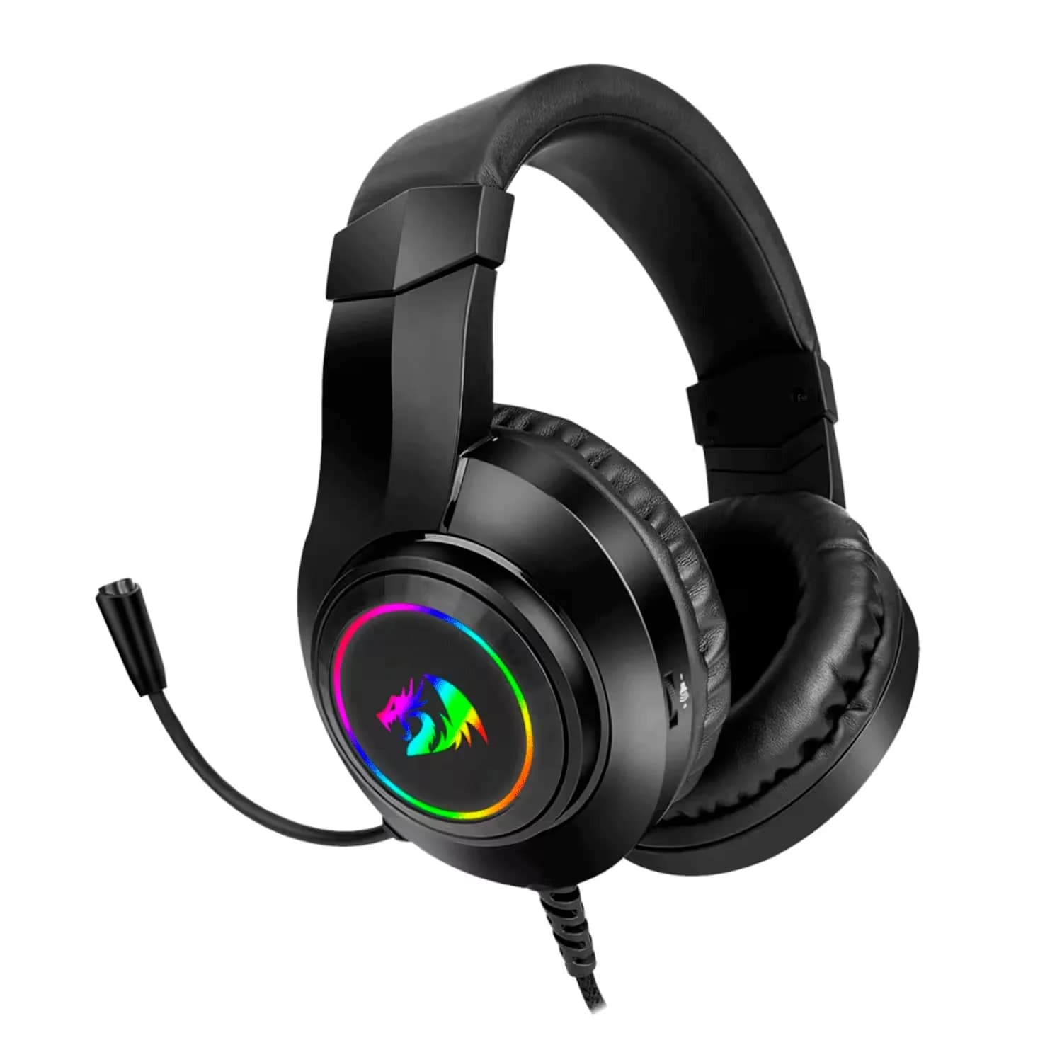 Headset Gamer Redragon Hylas H260-RGB P2 USB - Preto (Caixa Danificada)