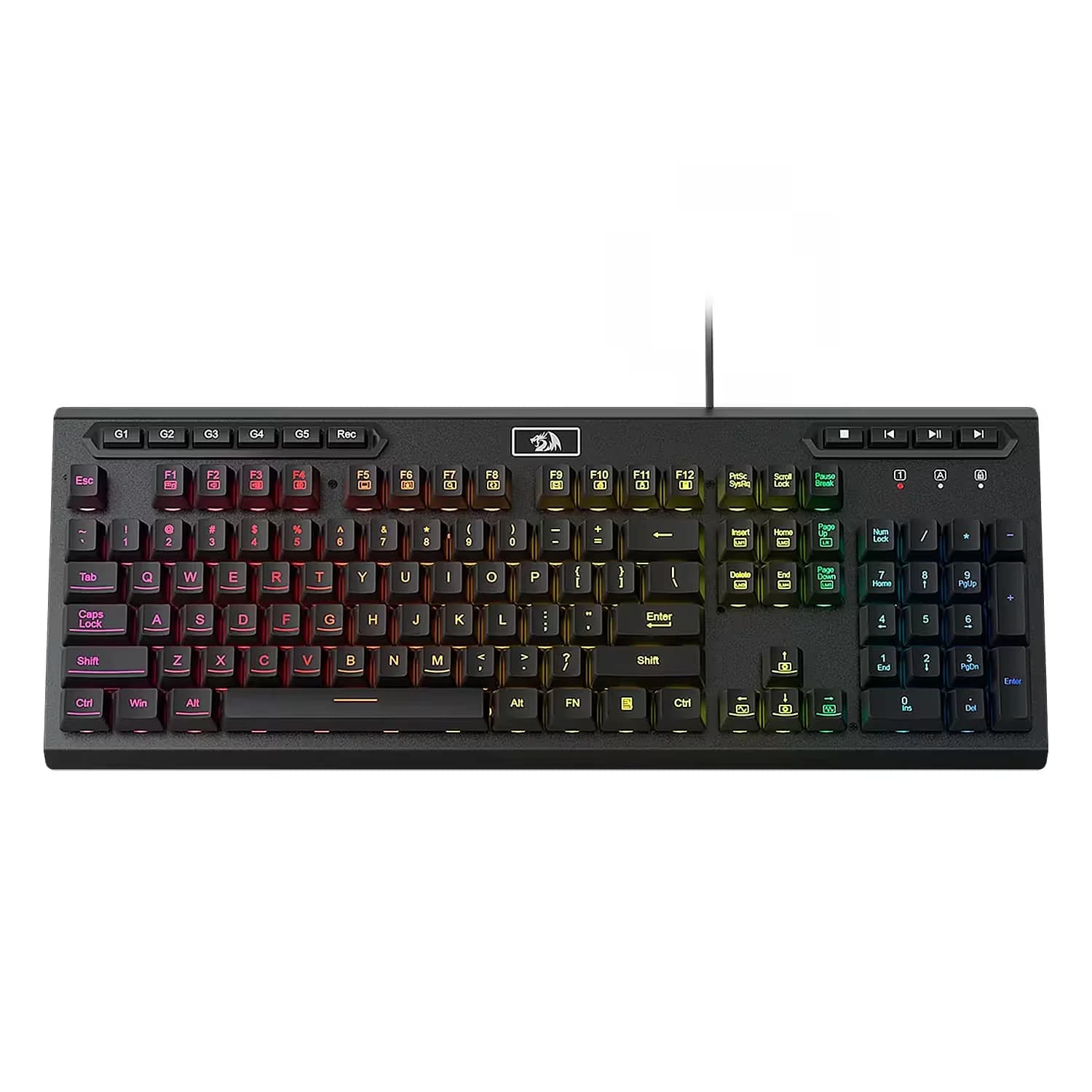 Redragon Teclado Gamer Redragon Aditya K513-RGB - Preto